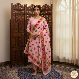 The Petal Blush Phulkari
