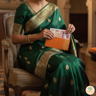 Orange Shagun Money Envelopes - 20s Pack