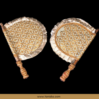 Mint Punjabi Pakhi (Hand Fans) - Pack of 2