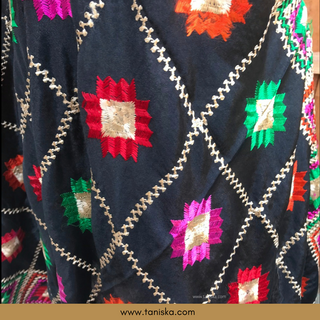 The Obsidian Festival Phulkari Dupatta
