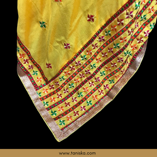 The Haldi Bloom Phulkari Dupatta