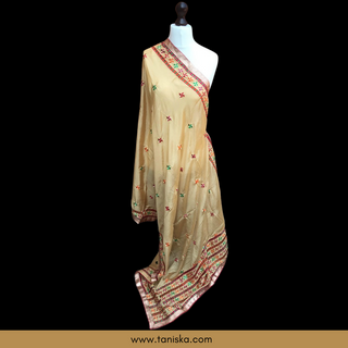 The Golden Sparkle Phulkari Dupatta