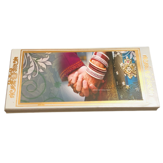 Bride Groom Holding Hands Shagun Money Envelopes - 10s Pack