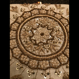 The Ivory Square Mandala Clutch Bag