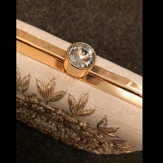 The Ivory Square Mandala Clutch Bag
