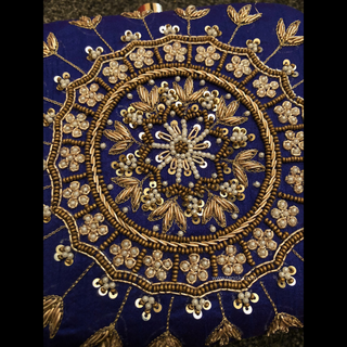 The Sapphire Mandala Clutch Bag
