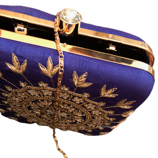 The Sapphire Mandala Clutch Bag