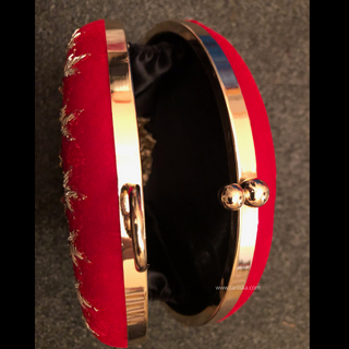 The Ruby Mandala Clutch Bag