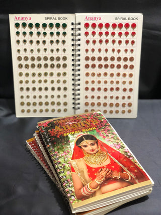 Ananya GOLDEN Swarovski Style FANCY Bindi Book (960 Bindis)