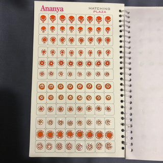 Ananya SILVER Swarovski Style FANCY Bindi Book (960 Bindis)