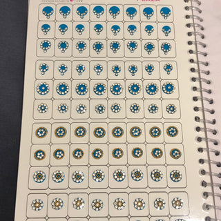 Ananya SILVER Swarovski Style FANCY Bindi Book (960 Bindis)