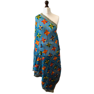 The Royal Star Bloom Phulkari Dupatta