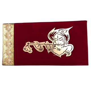 Krishna Deep Red Shagun Money Envelope - Single Envelope