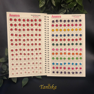 Ananya SILVER Swarovski Style Bindi Book (960 Bindis)