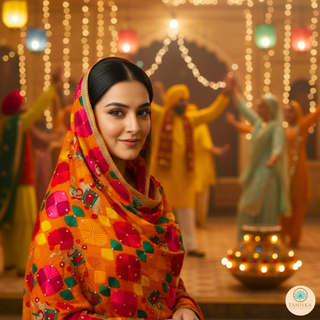 Phulkari Dupatta & Parandi