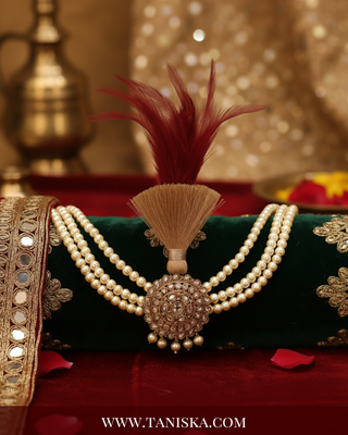 The Heritage Crest | Multi-Tone Kundan Kalgi