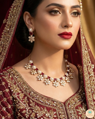 The Royal Rose Bloom Necklace Set