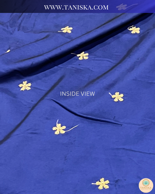The Sapphire Sovereign | Velvet Zardosi Groom’s Shawl