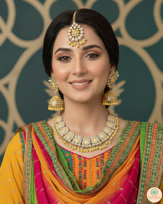 The Radiant Aavya Citrine Necklace Set