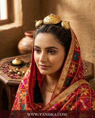 The Swarn-Chakra Bridal Hair Accessory