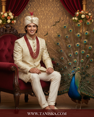 The Maharaja’s Ruby | Layered Crimson & Gold Mala