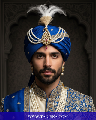 Imperial Kundan & Pearl Crest Kalgi