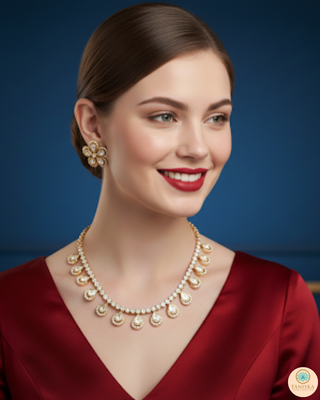 The Aurelia Floral Kundan Necklace Set