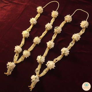 White Bride-Groom Mala
