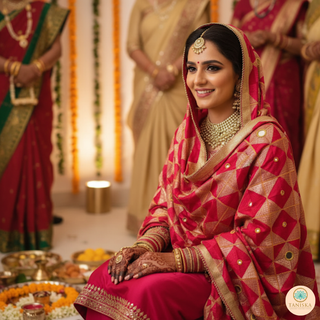 The Fuchsia Phulkari Dupatta