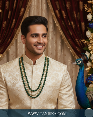 The Crown Prince | Radiant Crystal & Pearl Mala