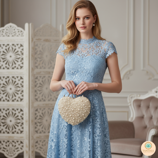 The Pearly White Heart Clutch Bag (Limited Edition)