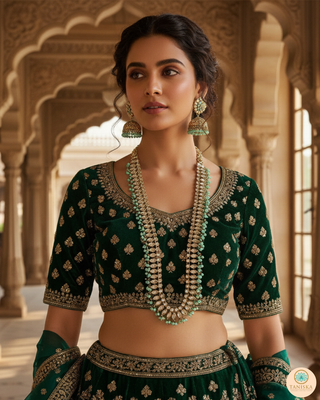 HANIYA Designer Mint Long Haar Set