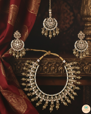 The Regal Chandrika Polki Heritage Necklace Set