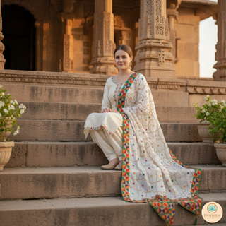 The Starlight Phulkari Dupatta