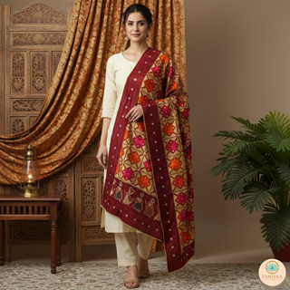 The Bridal Shagun Phulkari Dupatta