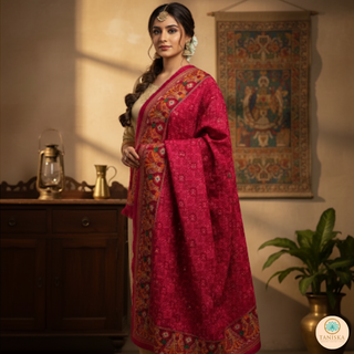 The Dulha-Dulhan Phulkari Dupatta