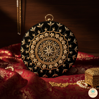 The Midnight Mandala Clutch Bag