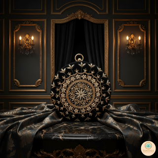 The Midnight Mandala Clutch Bag