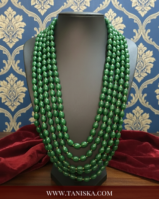 The Monarch’s Shield | Ornate Filigree Pearl Mala
