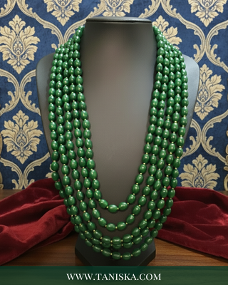 The Monarch’s Shield | Ornate Filigree Pearl Mala