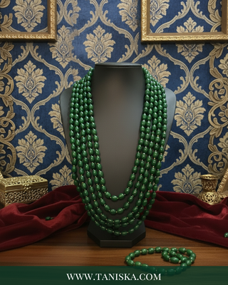 The Monarch’s Shield | Ornate Filigree Pearl Mala