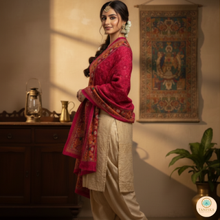 The Dulha-Dulhan Phulkari Dupatta