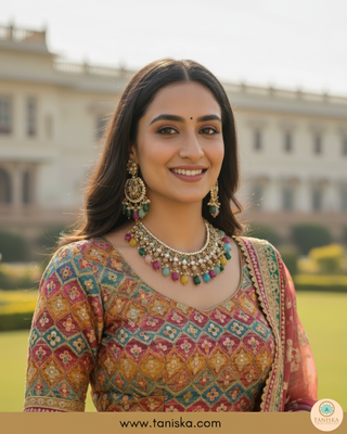 The Heritage Navratna Necklace Set