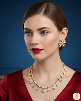 The Aurelia Floral Kundan Necklace Set