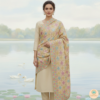 The Sunehri Shehnai Phulkari Dupatta