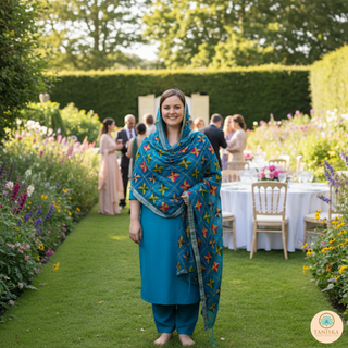 The Royal Star Bloom Phulkari Dupatta