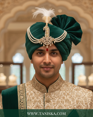 The Grand Vizier | Ornate Kundan & Ivory Plume Kalgi