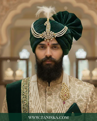 The Grand Vizier | Ornate Kundan & Ivory Plume Kalgi