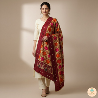 The Bridal Shagun Phulkari Dupatta