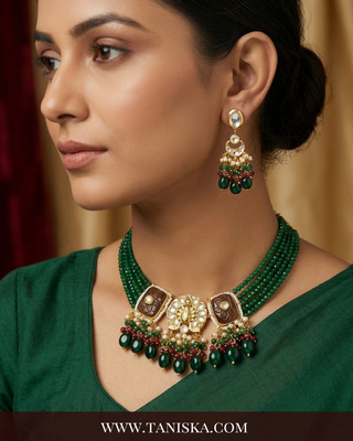 The Emerald Peacock Heritage Choker